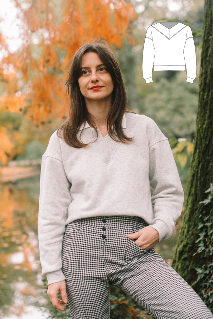 Patron De Couture Vintage Patron De France N°371 - Manteau à Capuche Avec Ganse - Tailles 40 à 48